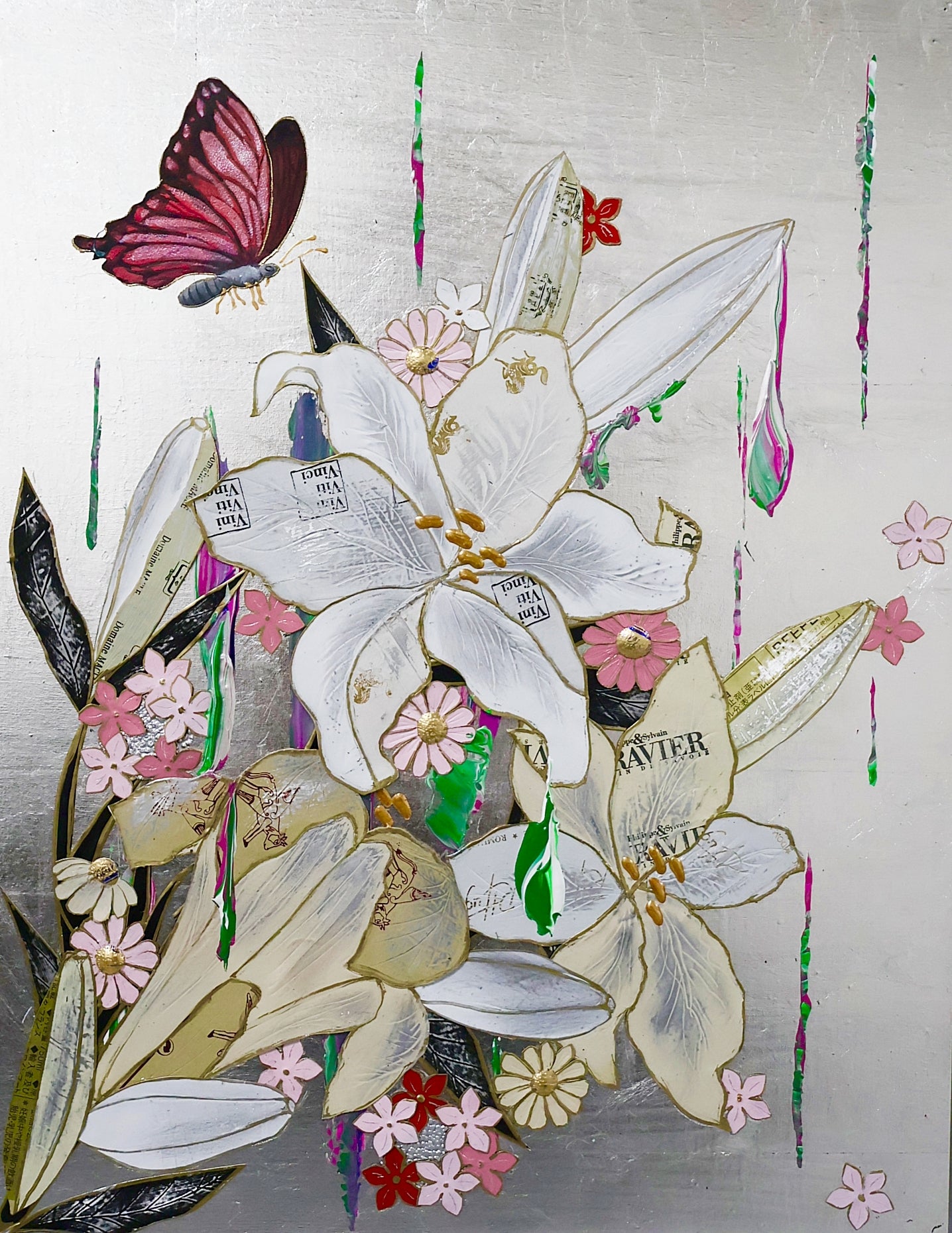 Residual Garden  /white,pink