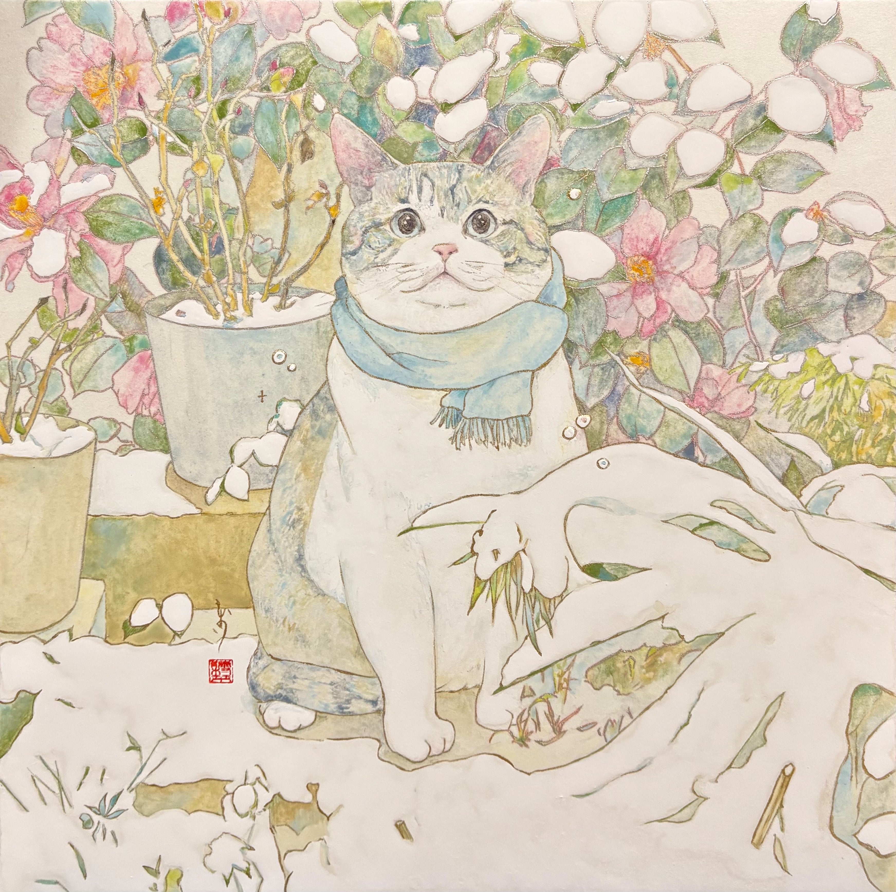 ｢猫に冬花｣(ふゆはな)
